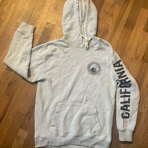 San Diego Surfing California Graphic Hoodie – Heather Gray size small